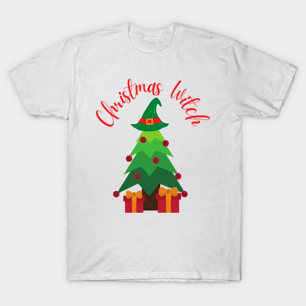 Christmas Witch T-Shirt by Kayllisti